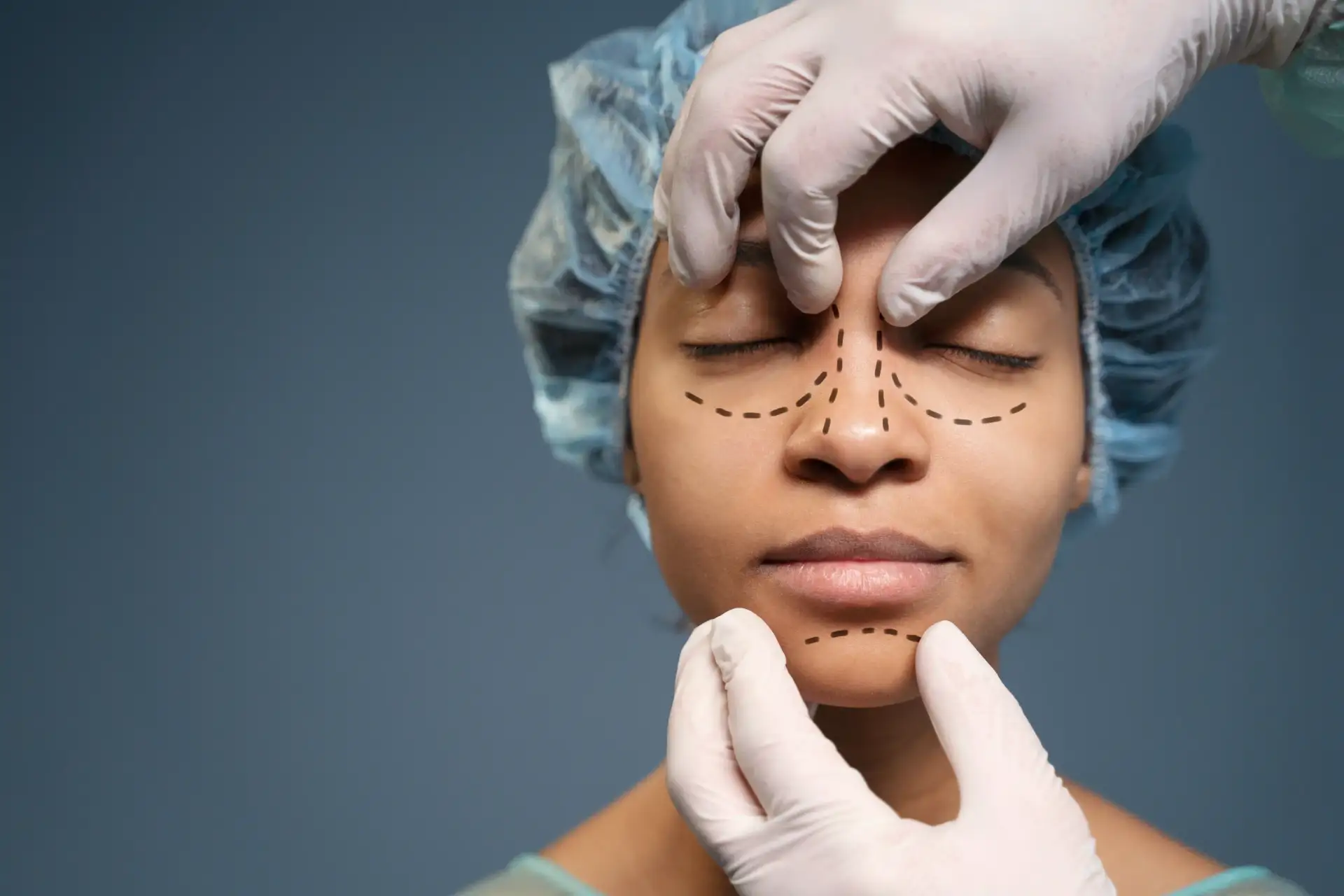 mulher-preparando-cirurgia-de-nariz