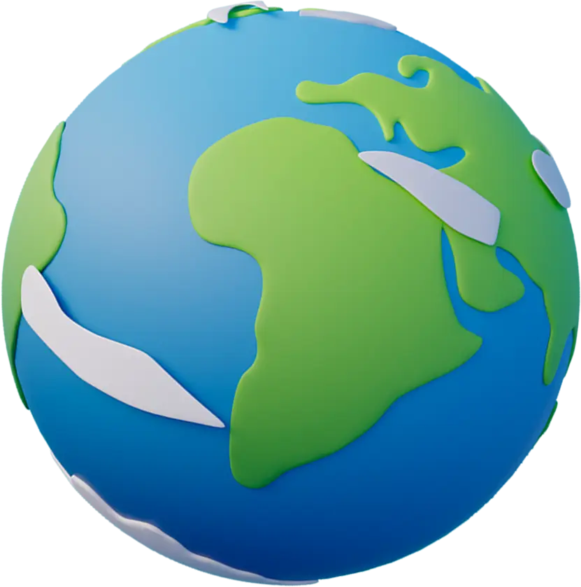 World map illustration